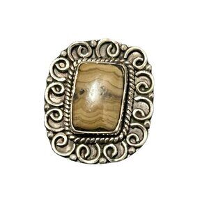 NEW Handmade Schalenblende Sterling Silver Ring